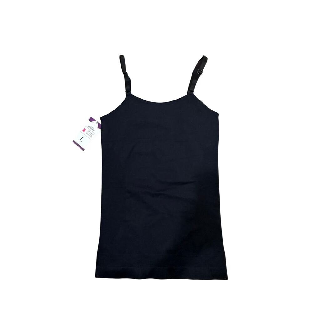 NWT Empetua Women's Size Large Black Scoop Neck Camisole Tank Top